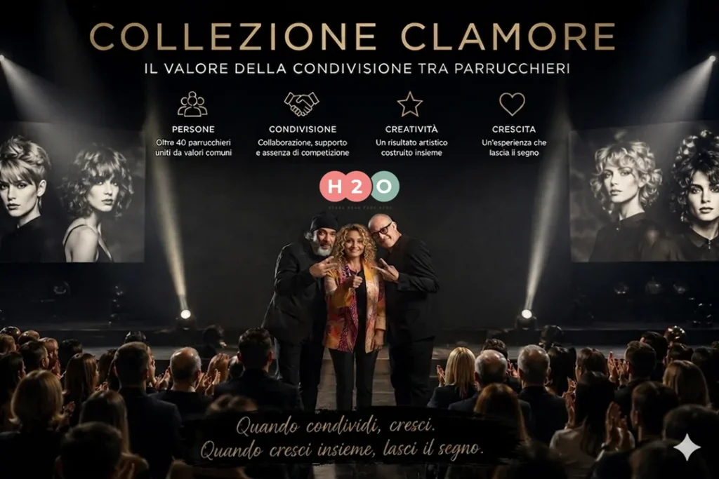 CLAMORE La Nuova Collezione H2O che Racconta il Valore della Condivisione tra Parrucchieri